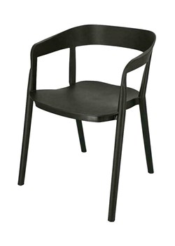 Minimalistyczne krzesło Brett - czarne ze sklepu Edinos.pl w kategorii Krzesła - zdjęcie 172236855