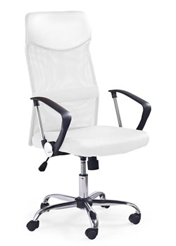 Biały obrotowy fotel biurowy do komputera - Vespan ze sklepu Edinos.pl w kategorii Krzesła biurowe - zdjęcie 172237217