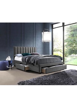 Dwuosobowe łóżko z szufladami Merina - popiel ze sklepu Edinos.pl w kategorii Łóżka i materace - zdjęcie 172237305
