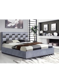 Podwójne łóżko Morena - popielate ze sklepu Edinos.pl w kategorii Łóżka i materace - zdjęcie 172237335