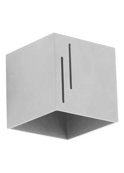 Minimalistyczny kinkiet E057-Edix - popiel ze sklepu Edinos.pl w kategorii Lampy ścienne - zdjęcie 172237866