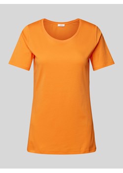 T-shirt w jednolitym kolorze ze sklepu Peek&Cloppenburg  w kategorii Bluzki damskie - zdjęcie 172238446