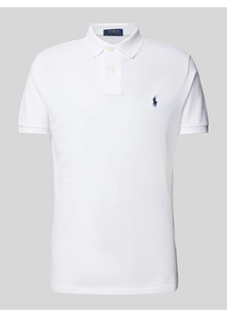 Koszulka polo o kroju slim fit z wyhaftowanym logo ze sklepu Peek&Cloppenburg  w kategorii T-shirty męskie - zdjęcie 172238475