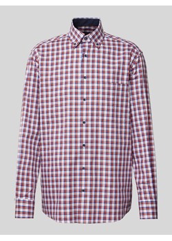 Koszula biznesowa o kroju comfort fit w kratę ze sklepu Peek&Cloppenburg  w kategorii Koszule męskie - zdjęcie 172238606