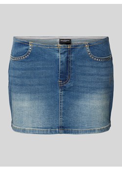 Spódnica jeansowa z obszyciem kamieniami stras ze sklepu Peek&Cloppenburg  w kategorii Szorty - zdjęcie 172238618