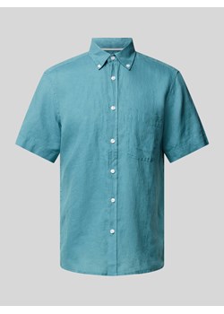 Koszula casualowa z lnu ze sklepu Peek&Cloppenburg  w kategorii Koszule męskie - zdjęcie 172238758