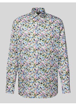 Koszula biznesowa o kroju modern fit ze wzorem na całej powierzchni ze sklepu Peek&Cloppenburg  w kategorii Koszule męskie - zdjęcie 172238798