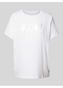 T-shirt z nadrukiem z logo ze sklepu Peek&Cloppenburg  w kategorii Bluzki damskie - zdjęcie 172238838