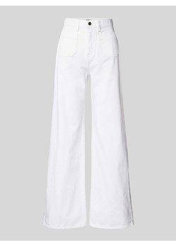Jeansy z szeroką nogawką w jednolitym kolorze model ‘HIRS’ ze sklepu Peek&Cloppenburg  w kategorii Jeansy damskie - zdjęcie 172238849