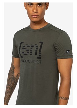 super.natural Koszulka &quot;Grid&quot; w kolorze khaki ze sklepu Limango Polska w kategorii T-shirty męskie - zdjęcie 172239599