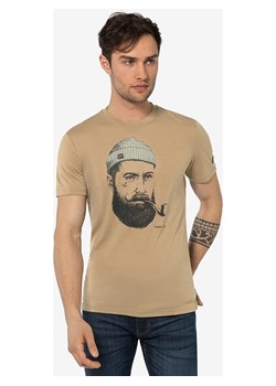 super.natural Koszulka &quot;Sailor&quot; w kolorze beżowym ze sklepu Limango Polska w kategorii T-shirty męskie - zdjęcie 172239638