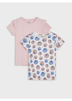 Sinsay - Koszulki 2 pack - różowy ze sklepu Sinsay w kategorii Bluzki dziewczęce - zdjęcie 172241136