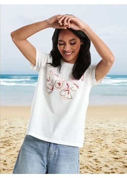 Sinsay - Koszulka z nadrukiem - kremowy ze sklepu Sinsay w kategorii Bluzki damskie - zdjęcie 172241269
