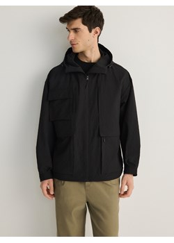 Reserved - Wodoodporna kurtka z tkaniny technicznej - czarny ze sklepu Reserved w kategorii Kurtki męskie - zdjęcie 172241966