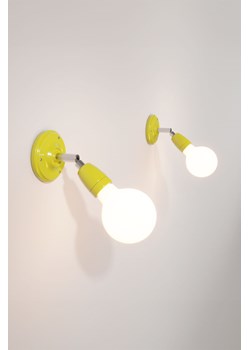 H & M - Dwa Porcelanowe Kinkiety Z Żarówką - Żółty ze sklepu H&M w kategorii Lampy ścienne - zdjęcie 172244917