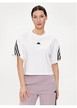 adidas T-Shirt Future Icons 3-Stripes IV5270 Biały Relaxed Fit ze sklepu MODIVO w kategorii Bluzki damskie - zdjęcie 172248126