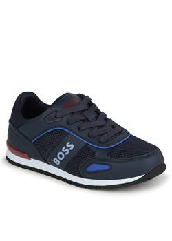 Sneakersy Boss J50855 S Granatowy ze sklepu eobuwie.pl w kategorii Buty sportowe dziecięce - zdjęcie 172248445