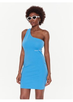 Calvin Klein Jeans Sukienka codzienna J20J220757 Niebieski Slim Fit ze sklepu MODIVO w kategorii Sukienki - zdjęcie 172248535