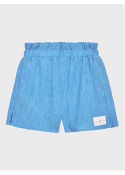 Calvin Klein Jeans Szorty materiałowe Crinkle Paperbag IG0IG01982 Niebieski Regular Fit ze sklepu MODIVO w kategorii Spodenki chłopięce - zdjęcie 172248537