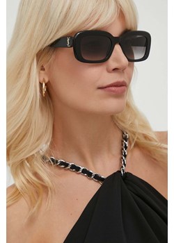 Saint Laurent okulary przeciwsłoneczne damskie kolor czarny ze sklepu ANSWEAR.com w kategorii Okulary przeciwsłoneczne damskie - zdjęcie 172249255