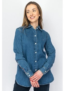 koszula damska tommy hilfiger ww0ww32109 niebieski ze sklepu Royal Shop w kategorii Koszule damskie - zdjęcie 172249385