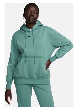 Damska bluza z kapturem o kroju oversize Nike Sportswear Phoenix Fleece - Zieleń ze sklepu Nike poland w kategorii Bluzy damskie - zdjęcie 172249838