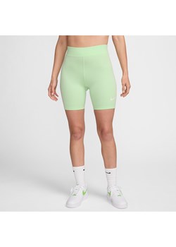Damskie kolarki z wysokim stanem 20 cm Nike Sportswear Classic - Zieleń ze sklepu Nike poland w kategorii Szorty - zdjęcie 172249846