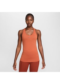 Damska wełniana koszulka bez rękawów do biegania Dri-FIT Nike Swift - Pomarańczowy ze sklepu Nike poland w kategorii Bluzki damskie - zdjęcie 172249897