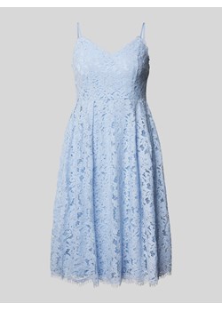 Sukienka koktajlowa o długości do kolan z efektem podpalenia ze sklepu Peek&Cloppenburg  w kategorii Sukienki - zdjęcie 172250019