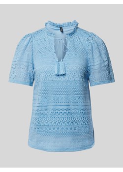 T-shirt z ażurowym wzorem model ‘HONEY’ ze sklepu Peek&Cloppenburg  w kategorii Bluzki damskie - zdjęcie 172250435