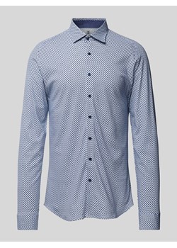 Koszula biznesowa o kroju slim fit ze wzorem na całej powierzchni ze sklepu Peek&Cloppenburg  w kategorii Koszule męskie - zdjęcie 172250489