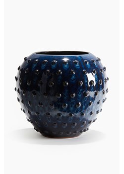 H & M - Szkliwiony wazon - Niebieski ze sklepu H&M w kategorii Wazony - zdjęcie 172250788