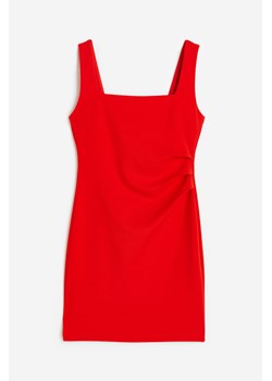 H & M - Sukienka z zakładkami - Czerwony ze sklepu H&M w kategorii Sukienki - zdjęcie 172250797