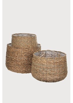 H & M - 3 piece seagrass plant basket set - Pomarańczowy ze sklepu H&M w kategorii Donice i kwietniki ogrodowe - zdjęcie 172250826