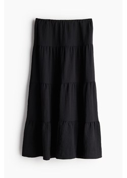H & M - Długa spódnica z marszczeniami - Czarny ze sklepu H&M w kategorii Spódnice - zdjęcie 172250905