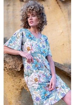 Damska koszula nocna w kwiaty 266, Kolor multicolour, Rozmiar S, Cana ze sklepu Primodo w kategorii Koszule nocne - zdjęcie 172251629