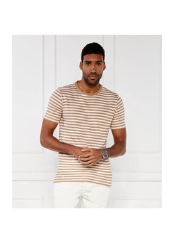 BOSS BLACK T-shirt Tiburt | Regular Fit | z dodatkiem lnu ze sklepu Gomez Fashion Store w kategorii T-shirty męskie - zdjęcie 172252149