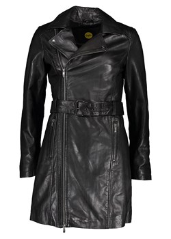 Buffalo Skórzany płaszcz w kolorze czarnym ze sklepu Limango Polska w kategorii Kurtki damskie - zdjęcie 172253239