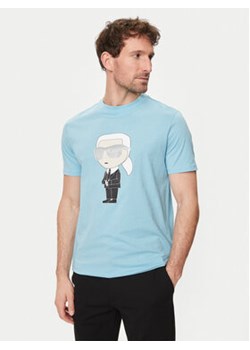 KARL LAGERFELD T-Shirt 755071 542251 Niebieski Regular Fit ze sklepu MODIVO w kategorii T-shirty męskie - zdjęcie 172254468