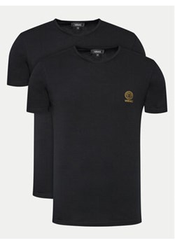 Versace Komplet 2 t-shirtów AU10193 Czarny Slim Fit ze sklepu MODIVO w kategorii T-shirty męskie - zdjęcie 172254689