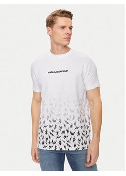 KARL LAGERFELD T-Shirt 755033 542221 Biały Regular Fit ze sklepu MODIVO w kategorii T-shirty męskie - zdjęcie 172254846