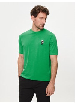 KARL LAGERFELD T-Shirt 755027 542221 Zielony Regular Fit ze sklepu MODIVO w kategorii T-shirty męskie - zdjęcie 172255027