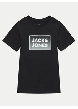 Jack&Jones Junior T-Shirt Steel 12249633 Czarny Standard Fit ze sklepu MODIVO w kategorii T-shirty chłopięce - zdjęcie 172255116