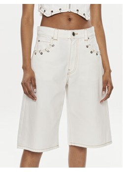 Pinko Szorty jeansowe Xmen 103626 A1VD Biały Regular Fit ze sklepu MODIVO w kategorii Szorty - zdjęcie 172255207