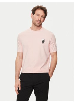 KARL LAGERFELD T-Shirt 755027 542221 Różowy Regular Fit ze sklepu MODIVO w kategorii T-shirty męskie - zdjęcie 172255227