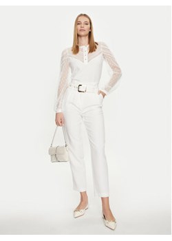 Morgan Bluzka 241-TSOFIE Biały Regular Fit ze sklepu MODIVO w kategorii Bluzki damskie - zdjęcie 172255339