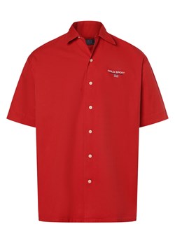Polo Sport Koszula męska Mężczyźni Modern Fit Bawełna czerwony jednolity ze sklepu vangraaf w kategorii Koszule męskie - zdjęcie 172255918