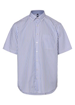 Van Graaf Koszula męska - Łatwe prasowanie Mężczyźni Regular Fit Bawełna niebieski w paski ze sklepu vangraaf w kategorii Koszule męskie - zdjęcie 172255927