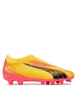 Buty Puma Ultra Match Ll Fg/Ag Jr 107770-03 Żółty ze sklepu eobuwie.pl w kategorii Buty sportowe dziecięce - zdjęcie 172256247