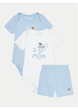 Guess Komplet 2 par body i szorty H4GW03 K6YW1 Niebieski Regular Fit ze sklepu MODIVO w kategorii Odzież dla niemowląt - zdjęcie 172256518